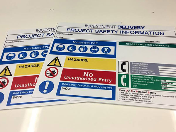 Site Safety Boards - Alpha Signs & Engraving - Safety signs, banners ...